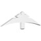 Ekena Millwork Davenport Architectural Grade PVC Gable Bracket, 48"W x 12"H x 2"D x 4"F, 6/12 Pitch GBP048X12X0204DAV00 - alternate 1